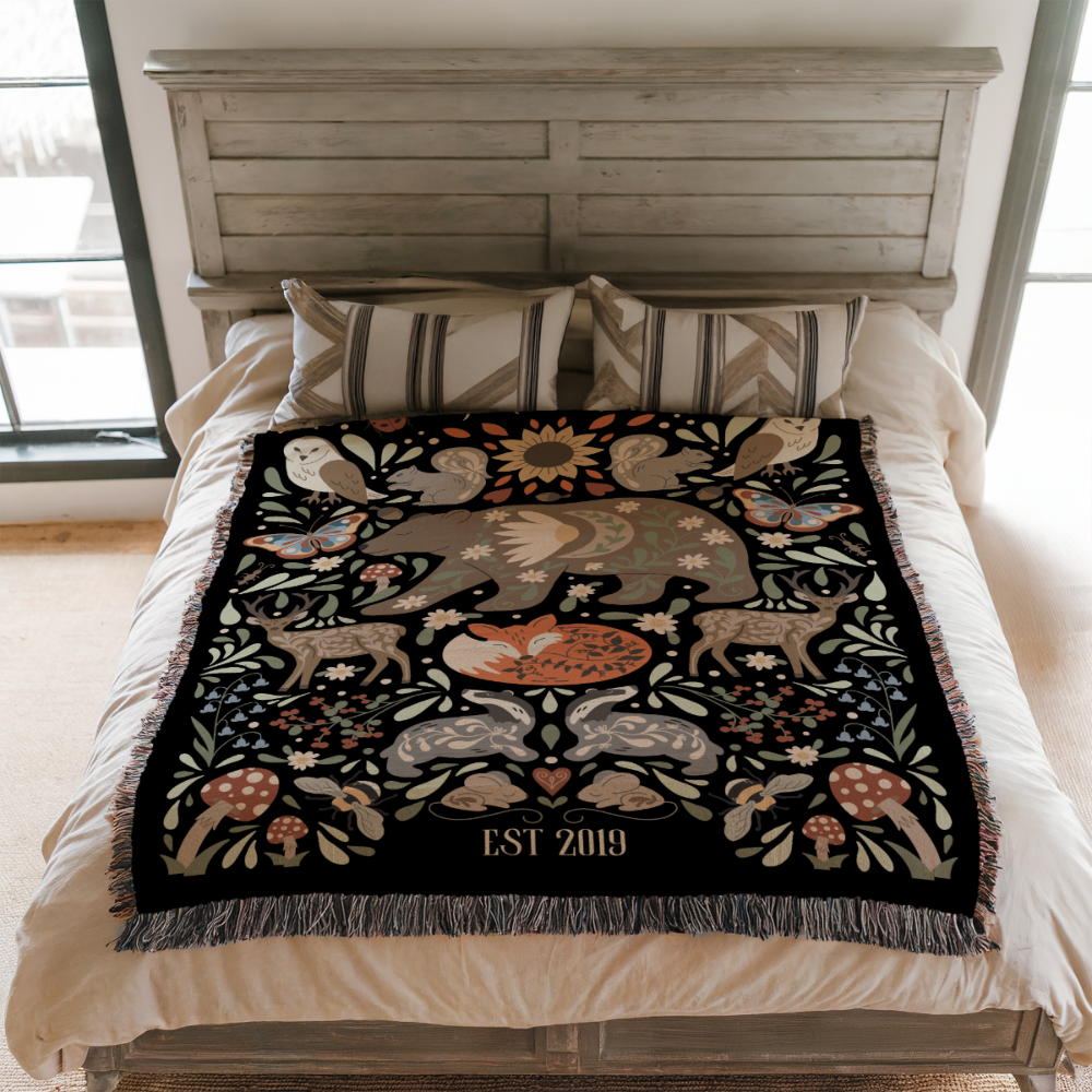 Moonlit Bear Blanket