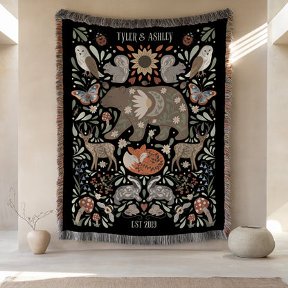Moonlit Bear Blanket