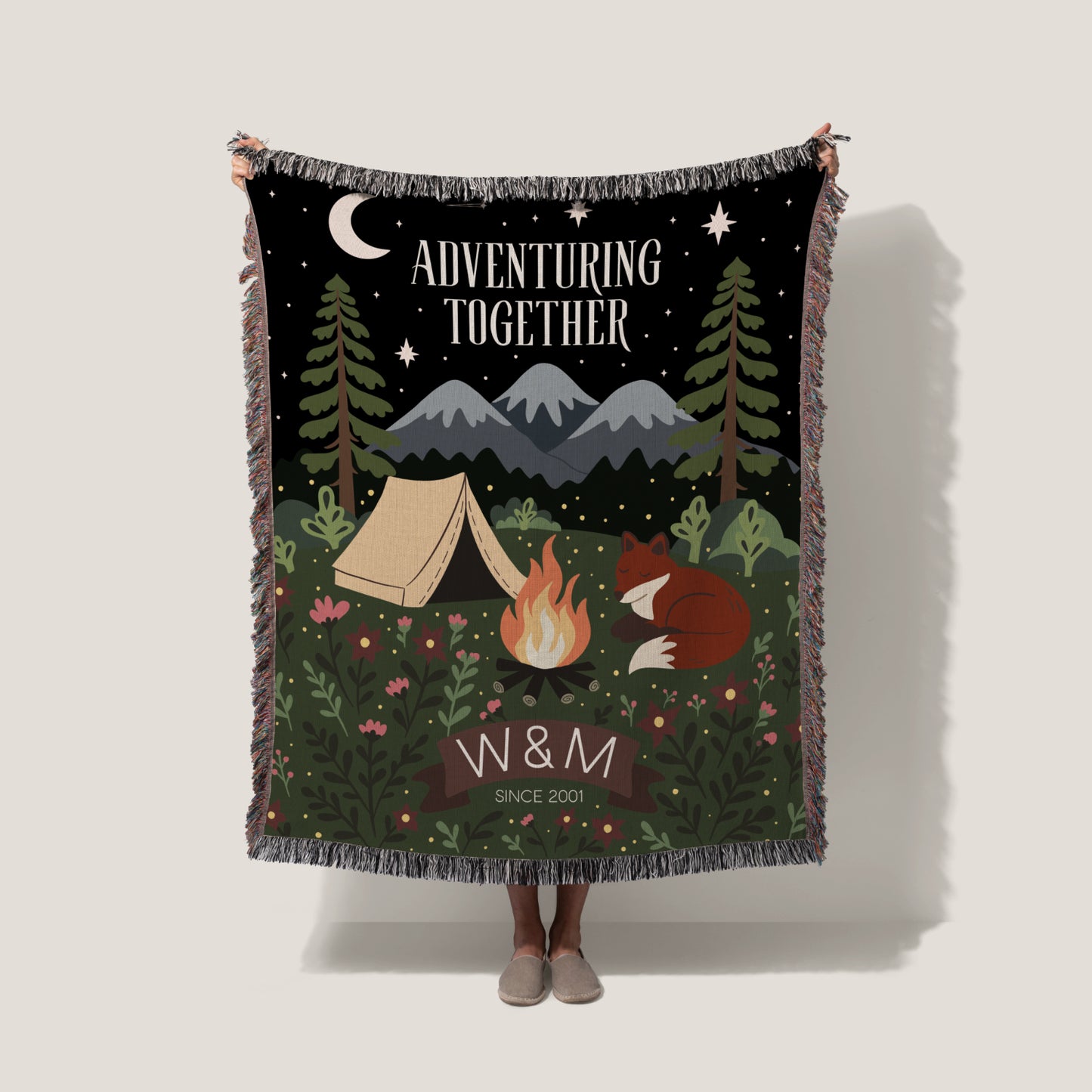 Starlit Campfire Blanket
