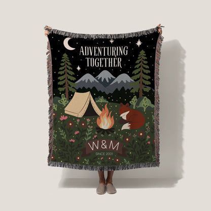 Starlit Campfire Blanket