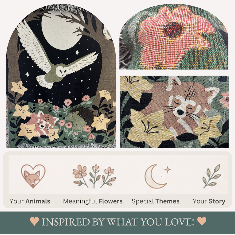 Bespoke Meadow Moon Blanket