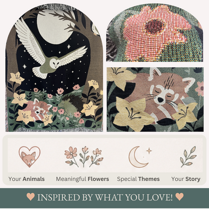 Bespoke Meadow Moon Blanket