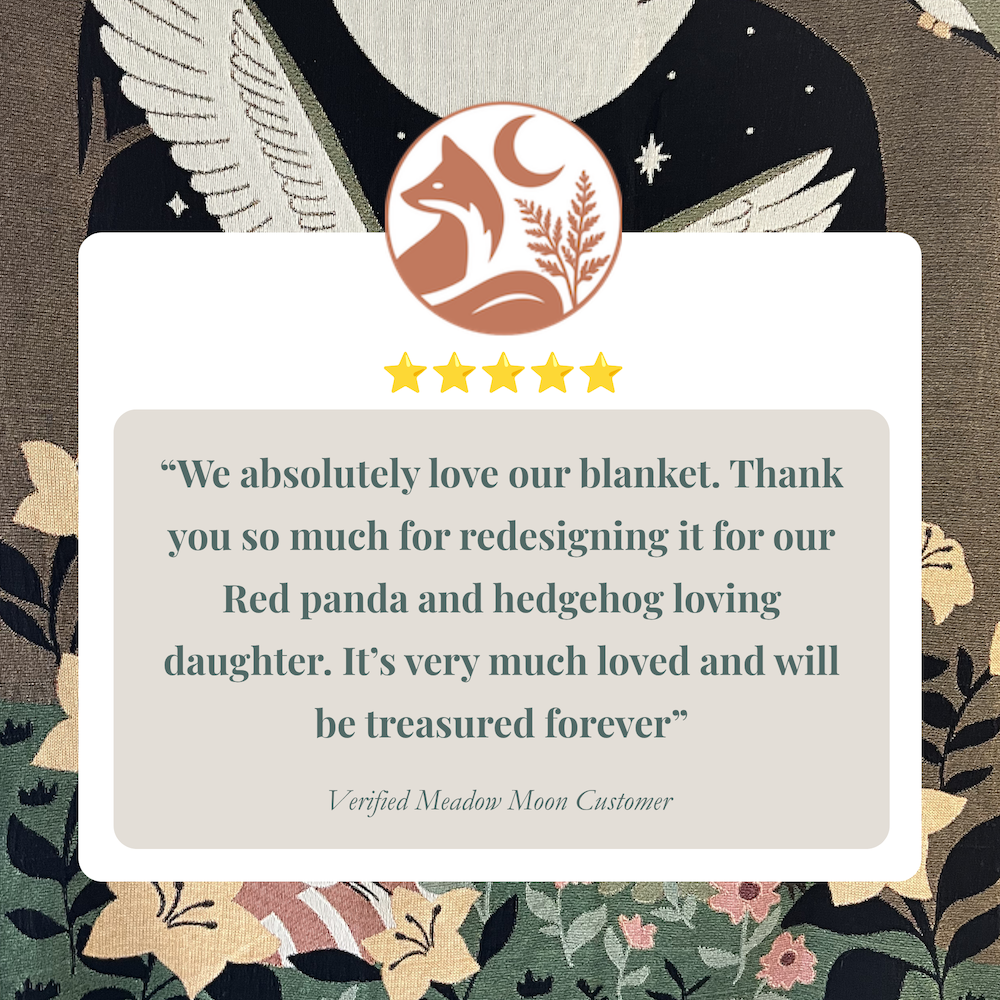 Bespoke Meadow Moon Blanket
