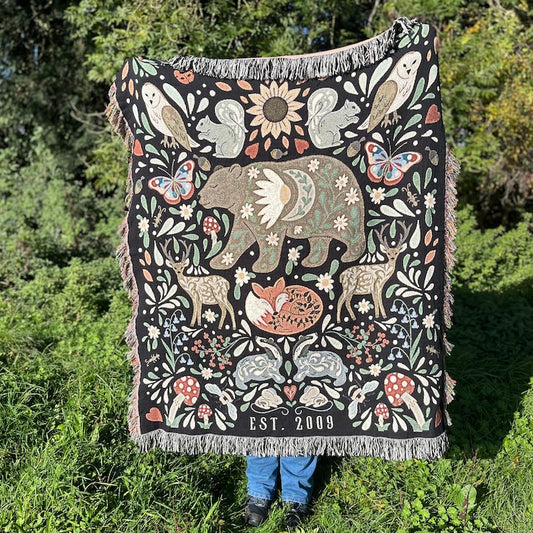 Moonlit Bear Blanket