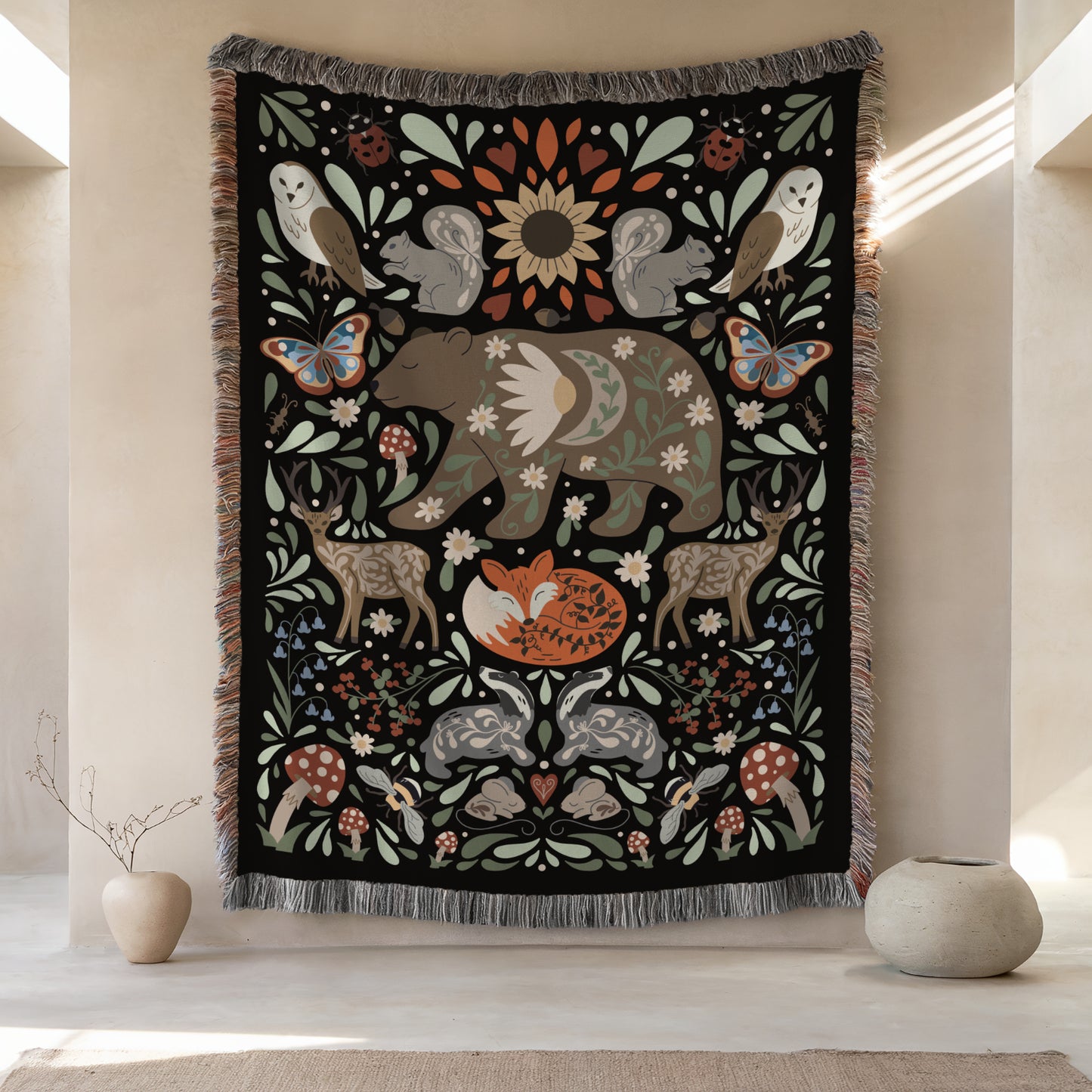 Moonlit Bear Blanket