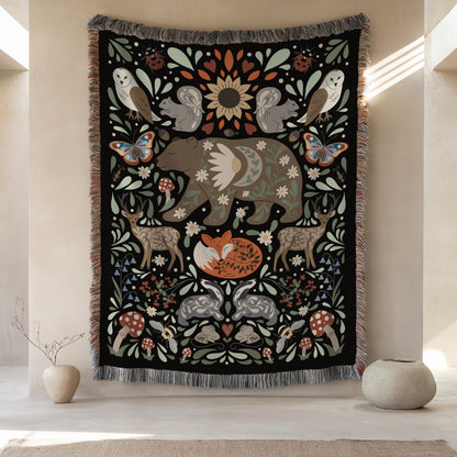 Moonlit Bear Blanket