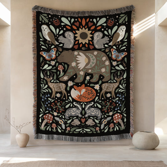 Moonlit Bear Blanket