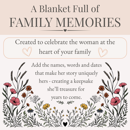NEW! Moonlit Wildflower Grandma Blanket - Meadow in Bloom