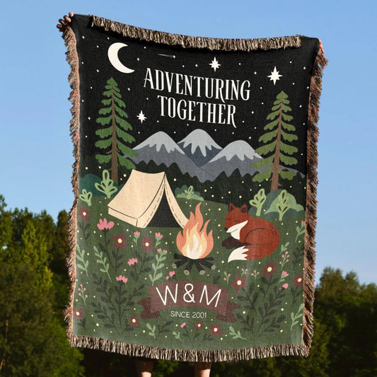 Starlit Campfire Blanket