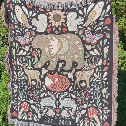Moonlit Bear Blanket